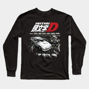 Initial D - Mountain Drift Racing Tandem EVO iii vs FC rx-7 Long Sleeve T-Shirt